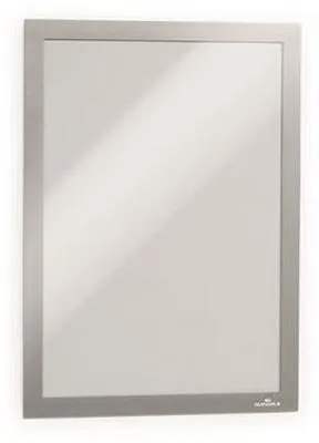 Obrázek produktu pro Magnetické rámy Duraframe, samolepicí, formát A4, kovová barva stříbrná, balení 10 kusů