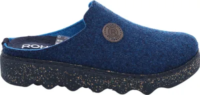Produktbild von Rohde Foggia-D Clogs Modernes Design für stilbewusste Damen, Rutschfeste Sohle für sicheres Gehen, Herausnehmbare Einlegesohle für Atmungsaktivität dunkelblau 43 EU