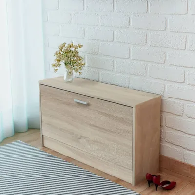 Obrázok produktu pre Maison Exclusive – písací stôl so zásuvkou a skriňou z dubového dreva, 100 x 40 x 73 cm
