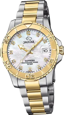 Obrázek produktu pro Jaguar Nerezové dámské hodinky Analogové stříbrné zlato Pro Diver D2UJ896/3