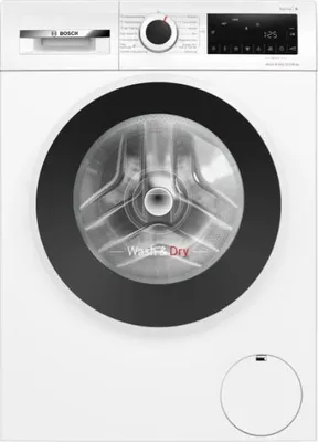 Produktbild von Bosch Serie 6 WNG2540LSN, Frontlader, Freistehend, Weiß, Links, Schwarz, Berührung