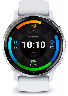 Productafbeelding van Garmin Venu 3 3.56 cm (1.4") AMOLED 45 mm Digital 454 x 454 pixels Touchscreen Silver. White Wi-Fi GPS (satellite)