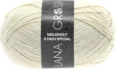 Produktbild von Lana Grossa - Meilenweit 6-fach 150g Unito 9228 natur