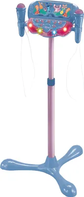 Produktbild von Lexibook Stitch Stand mit 2 Mikrofonen mit Stimmeffekten, Beleuchtung und Lautsprecher