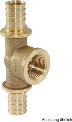 Produktbild von Rehau Rautitan RX T-Stück, Abgang mit IG, 25- Rp 3/4 -25 mm, Rotguss
