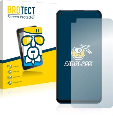 Produktbild von BROTECT Schutzglas für realme 8 Pro Schutzfolie Panzer Folie Glas Display Schutz klar