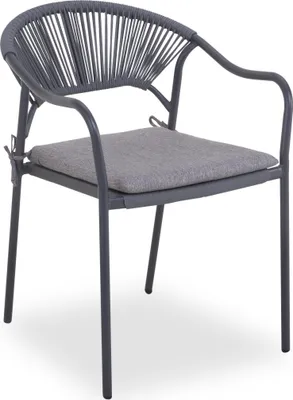 Produktbild von casa NOVA Stapelstuhl RIO LBH 66x54x82 cm grau Gartenstuhl Klappstuhl