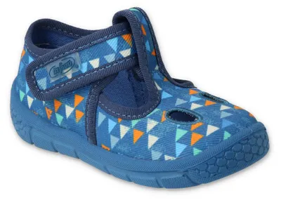 Produktbild von Hausschuhe Befado Honey 533P023 blaue flexible leichte Stiefeletten