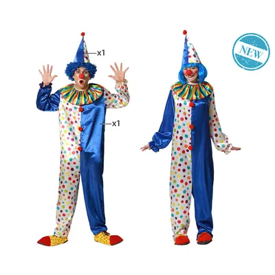 Produktbild von Verkleidung für Erwachsene M/L Clown Blau