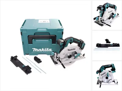 Zdjęcie produktu dla Makita DHS 680 ZJ akumulatorowa pilarka tarczowa 18 V 165 mm bezszczotkowa + adapter + Makpac - bez akumulatora, bez ładowarki