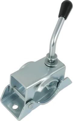 Produktbild von Klemmschelle | Stützradhalter | Ø48mm Rohr | Knebelgriff | verzinkt