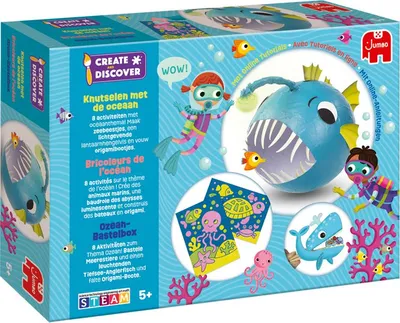 Zdjęcie produktu dla Jumbo Create & Discover 19947, Zestaw artystyczny dla dzieci, 5 lat(a), Papier, Wielobarwny