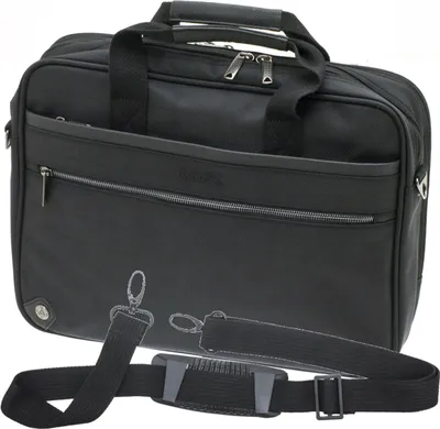Produktbild von Akten Arbeits Umhänge Tasche Querformat 40 x30x11cm Groß Schwarz Davidts Bowatex