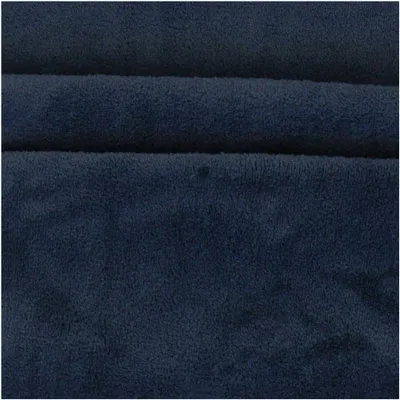 Flaushige Stoff für Decken, Kissenbezüge, Kleidung usw, navy