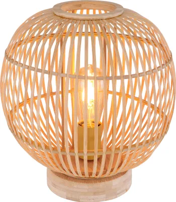 Image de Globo Lighting Lampe de table bambou naturel, 1x E27