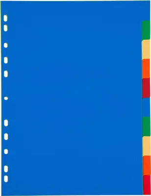 Produktbild von Ringbuch Register / 10tlg. / DIN A4 / aus PP 120µ / vollfarbig