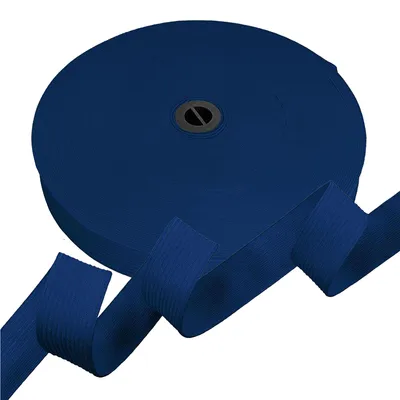 25m Gummiband Gummilitze 20mm flach gestrickt Stretch Elastisch in 19 Farben blau