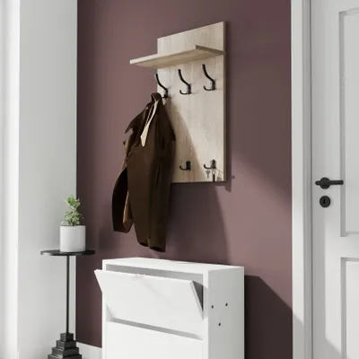 Obrázek produktu pro AKKE věšákový panel MIDI - BLACK háčky ŠxV: 50x80 cm