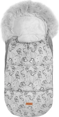Produktbild von SENSILLO - Fusack Kinderwagen Winter - Auenstoff Wasserabweisend - 100x50cm - Flamingos