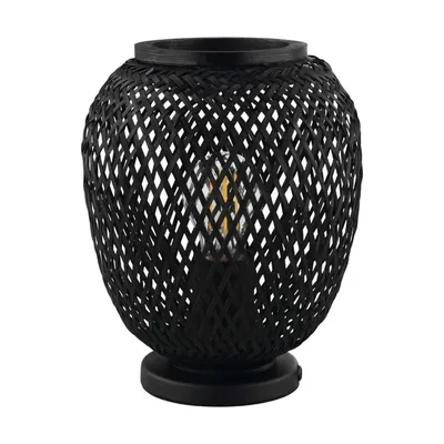 Immagine prodotto di EGLO 43267 Lampada da tavolo "DEMBLEBY 1" legno, nero, escl. lampadine