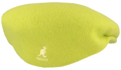 Kangol Flat Cap Schiebermütze 504 aus reiner Wolle in grün