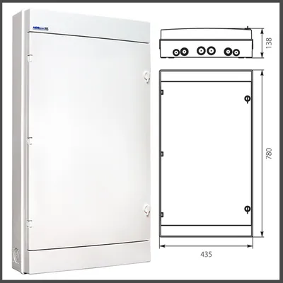 Image de Armoires de distribution Ap RH Boîtier à fusibles pour locaux humides ELEKTRO-PLAST blanc