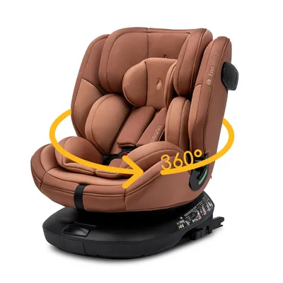 Produktbild von Osann Eno360 2 i-Size , drehbarer Kindersitz 40-150 cm, Reboarder mit Isofix und Top-Tether – Caramel