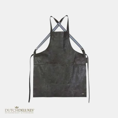 Produktbild von Dutchdeluxes - BBQ Lederschürze mit Hosenträgern - Grau