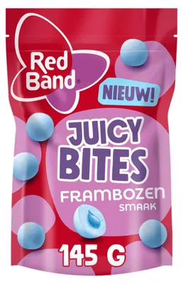 Produktbild von Red Band Juicy Bites Himbeergeschmack (8x 145gr)