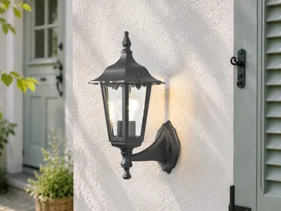 Produktbild von Konstsmide Firenze Up schwarz lackiertes Aluminium, klares Glas 7232-750