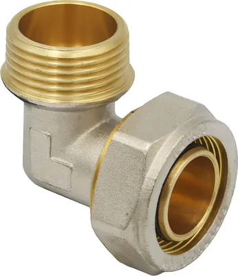 Produktbild von Klemmring Schraubfitting Winkel 32x3 90° - 1 Zoll Aussengewinde