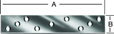 Produktbild von Vormann Verbindungsblech Länge 170mm Breite 30 mm Stärke 2mm - 000184170Z