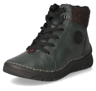 Produktbild von Rieker Damen Schnürboots Grün Synthetik Größe: 36