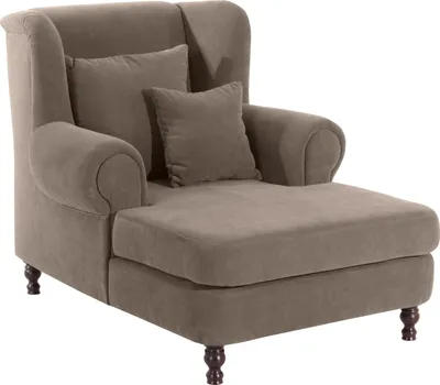 Produktbild von Max Winzer Big-Sessel inkl. 2x Zierkissen 55x55cm + 40x40cm Mareille - Velourstoff sahara - Maße: 103 x 149 x 103 cm