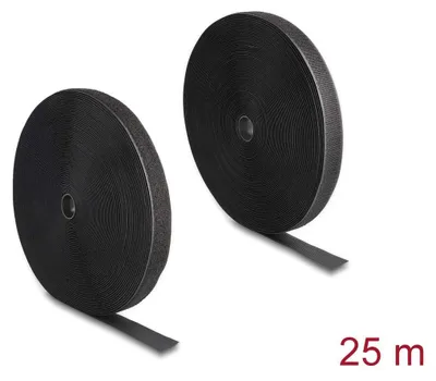 Zdjęcie produktu dla Delock - Klettverschluss - heavy-duty - 25,0m - Schwarz (20853)