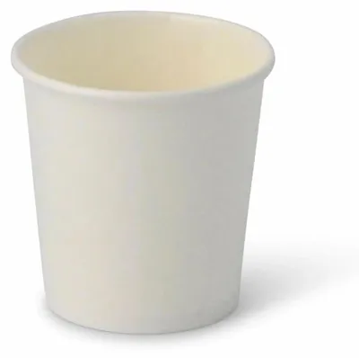 Produktbild von Dispersionsbecher aus weißem Papier, 120 ml, Durchmesser 62 mm, 50 Stück.