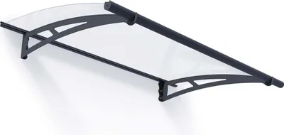 Obrázok produktu pre Strieška PALRAM-Canopia Aquila 150,5x91,5 cm antracitový číry polykarbonát