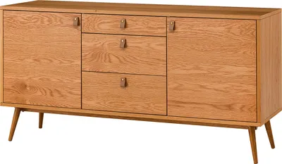 Produktbild von home24 Sideboard - Echtholzfurnier Eiche