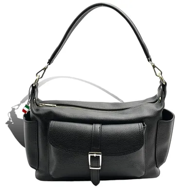 Produktbild von Florence Damen Schultertasche Echtleder Tasche schwarz D2OTF860S1