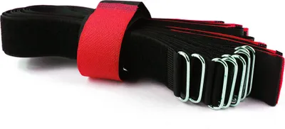 Produktbild von 10 x Klettkabelbinder 60 cm rot - Klett / Flausch auf GLEICHER SEITE! - Metallöse Goodymax®