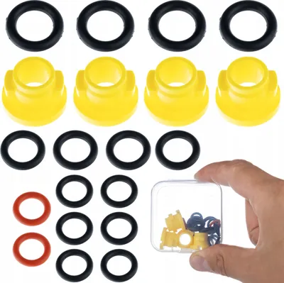Immagine prodotto di Rosfix Kit Guarnizioni Set + Tubo Flessibile Ad Alta Pressione da 10 m Click per Idropulitrici Ad Alta Pressione Kärcher K2 – K7 | 180 bar, Nylon