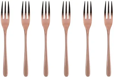 Imagen del producto de Sambonet Kuchengabeln 6tlg. Edelstahl/PVD Kupfer 52553CA5