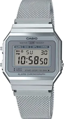 Produktbild von Casio Retro Vintage Uni Uhr A700WM-7A BOX Silber