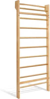 Imagen del producto de Silecomplaza: Panel de madera con listones, panel de listones para escalada, barra de gimnasia para adultos y niños