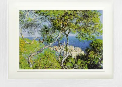 Produktbild von Claude Monet Gerahmtes Bild Mit Edlem Passepartout | Wand-Bilder | Im Bilderrahmen - Bordighera, 1884 (30 x 40 cm)