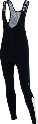 Produktbild von Airtracks Herren Thermo Fahrradhose mit Träger Lang Pro Team ( M schwarz-weiß ), Radhose mit Kälteschutz & Komfort für Herbst-Winter