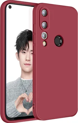 Produktbild von Huawei Nova 4 Hülle, LaimTop Slim Liquid Silikon Gel Gummi Schutzhülle für Huawei Nova 4 Rot