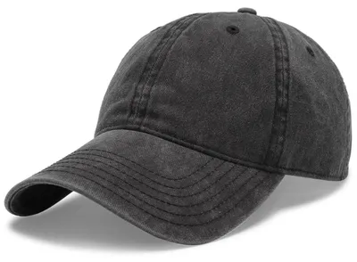 Produktbild von Baseball Cap Basecap für Damen und Herren aus Baumwolle, Vintage Dad Hat, verstellbar, Schwarz, Größe M
