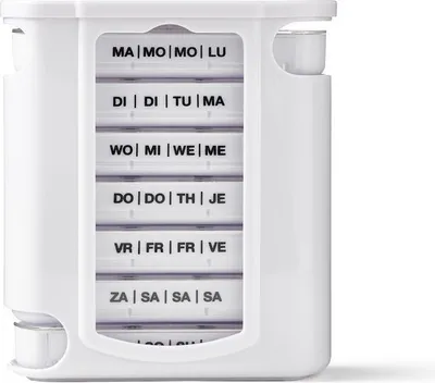 Productafbeelding van Vitility Medicijncassette - 7 dagen pillendoosje - Wit