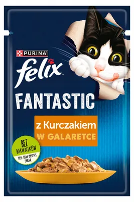 Image de FELIX Fantastic avec poulet en gelée - nourriture humide pour chats - 85g